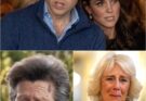 PALACE IN TEARS — 8 MINUTES AGO! Buckingham descended into chaos as William and Kate raced in with urgent news. Camilla collapsed, crying out in despair while Princess Anne struggled to stand. Then William choked out the words that shattered the silence: “My father…
